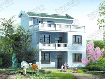 簡單的二層半農(nóng)村房屋設計_別墅設計圖紙,農(nóng)村房屋設計圖,農(nóng)村自建房設計