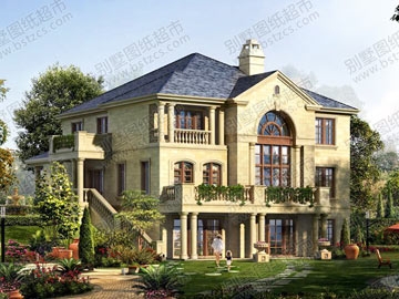 風格獨特別墅施工圖_別墅設計圖紙,農村房屋設計圖,農村自建房設計