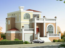 帶車(chē)庫(kù)及露臺(tái)錯(cuò)層別墅設(shè)計(jì)全套圖紙及效果圖_別墅設(shè)計(jì)圖紙,農(nóng)村房屋設(shè)計(jì)圖