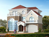 三層帶車(chē)庫(kù)復(fù)式樓別墅設(shè)計(jì)圖紙及效果圖_別墅設(shè)計(jì)圖紙,農(nóng)村房屋設(shè)計(jì)圖