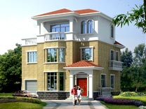 時(shí)尚三層帶車(chē)庫(kù)露臺(tái)別墅設(shè)計(jì)圖紙_別墅設(shè)計(jì)圖紙,農(nóng)村房屋設(shè)計(jì)圖