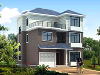 農(nóng)村三層帶車(chē)庫(kù)自建房屋設(shè)計(jì)圖效果圖_別墅設(shè)計(jì)圖紙,農(nóng)村房屋設(shè)計(jì)圖