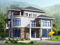 經(jīng)典復式三層雙車庫別墅設計_別墅設計圖紙,新農(nóng)村別墅,農(nóng)村自建房設計