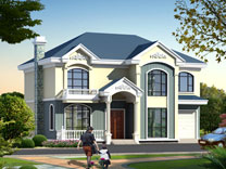 漂亮的二層鄉(xiāng)村別墅_別墅設計圖紙,新農(nóng)村別墅,農(nóng)村自建房設計