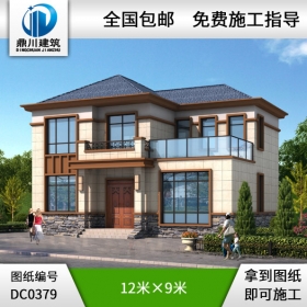 新農(nóng)村二層帶露臺經(jīng)濟型小別墅設(shè)計圖紙_農(nóng)村自建房設(shè)計圖,鼎川建筑