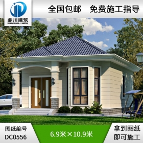 新農(nóng)村一層簡(jiǎn)約小別墅自建別墅設(shè)計(jì)圖紙_農(nóng)村一層平房設(shè)計(jì)圖,鼎川建筑