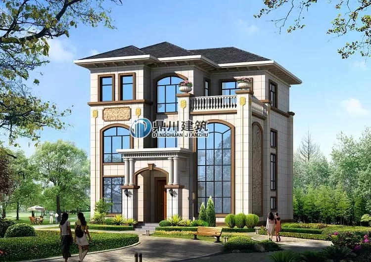 農村歐式三層復式帶露臺小別墅，造型經典又時尚（含平面圖）