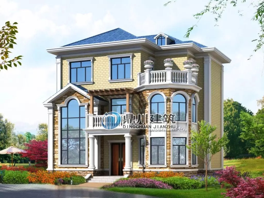 【新品】11×10米三層農村小別墅，大露臺多臥室，35萬就能建