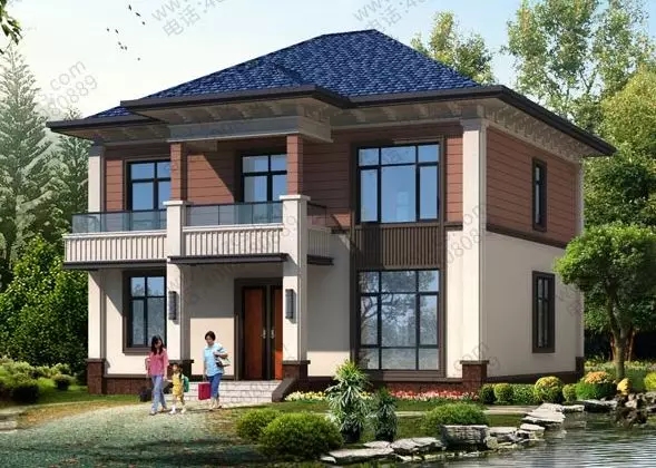 【新品】11×9.9米二層鄉(xiāng)村小別墅，5室3廳+堂屋，造價經(jīng)濟適合農(nóng)村建