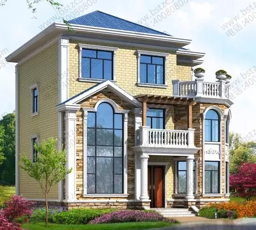 【新品】11×10米三層農村小別墅，大露臺多臥室，35萬就能建