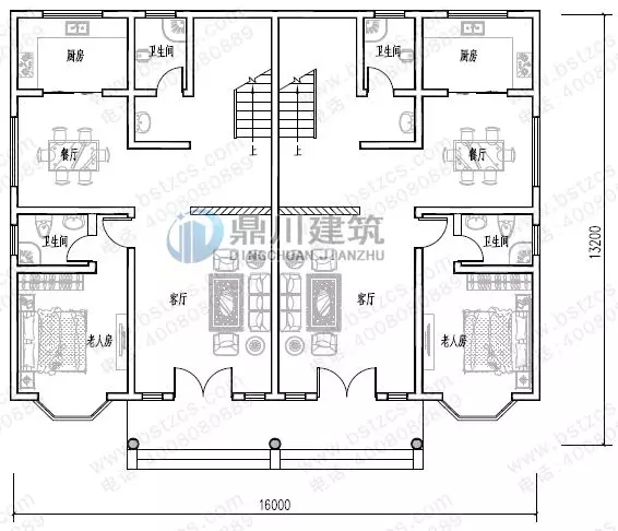 這款農村二層雙拼別墅，有顏又省錢，經濟實用施工也簡單！