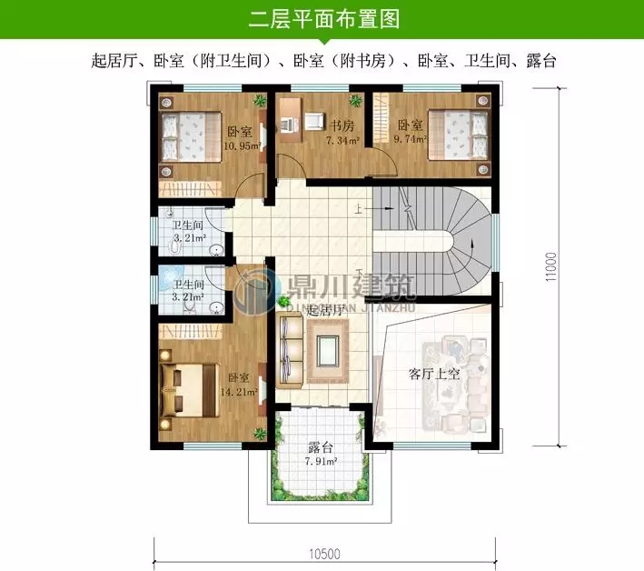 農村歐式三層復式帶露臺小別墅，造型經典又時尚（含平面圖）