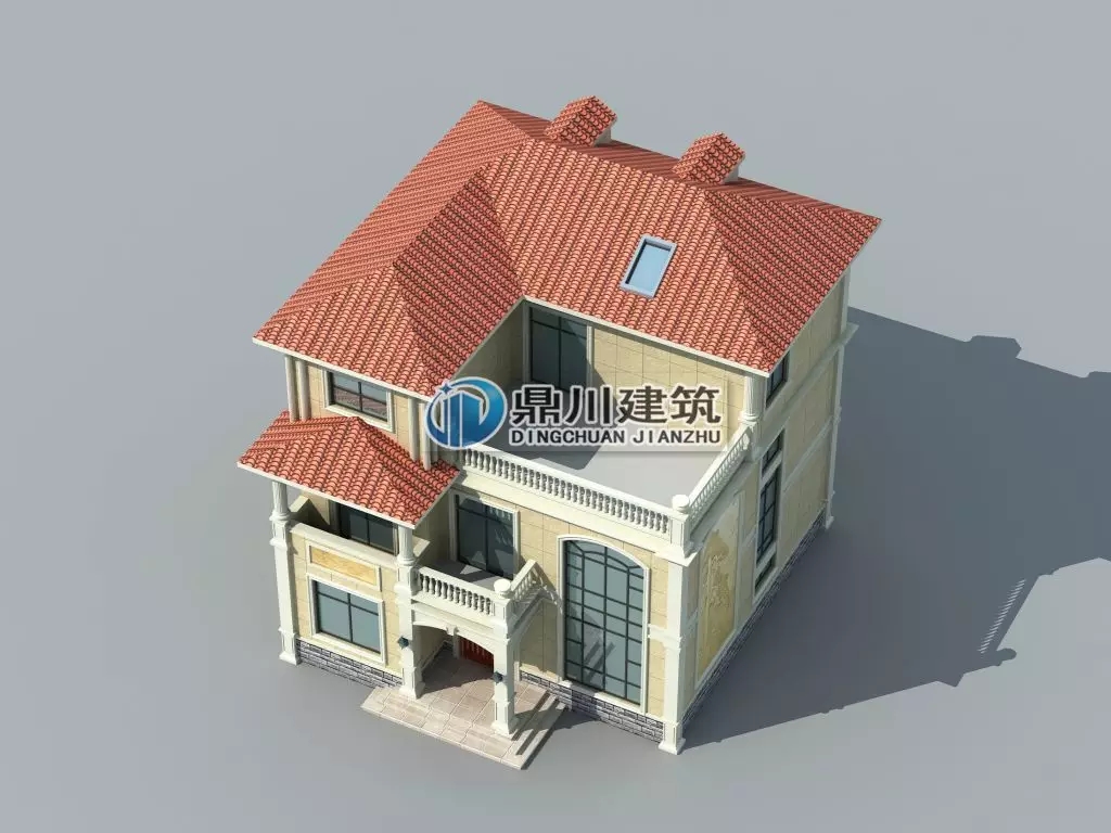 農村復式三層大氣別墅，造價親民易建造，30萬也能建出豪宅效果！