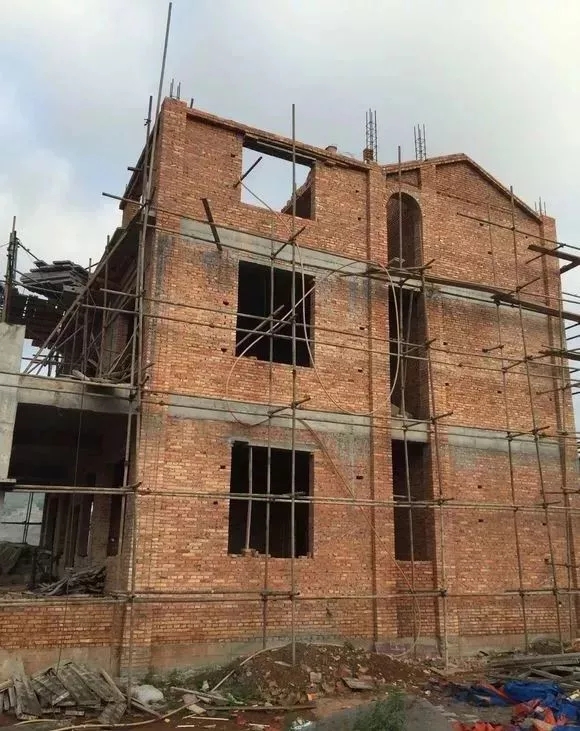 分享：網友自建三層別墅過程，大門花了6萬，大家看值不值!