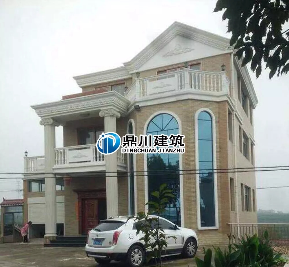 挑空客廳+旋轉(zhuǎn)樓梯，13×14三層優(yōu)雅大氣歐式別墅